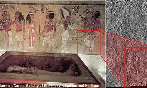 Phat hien hai canh cua “ma” trong lang mo vua Tutankhamun