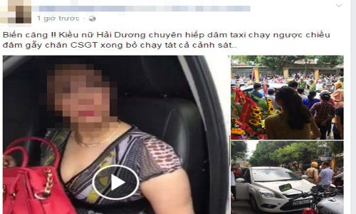 “Kieu nu Hai Duong” co thu tren xe nhieu gio gay ach tac