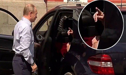 He lo bi mat “chiec hop mau do” trong xe cua Tong thong Putin