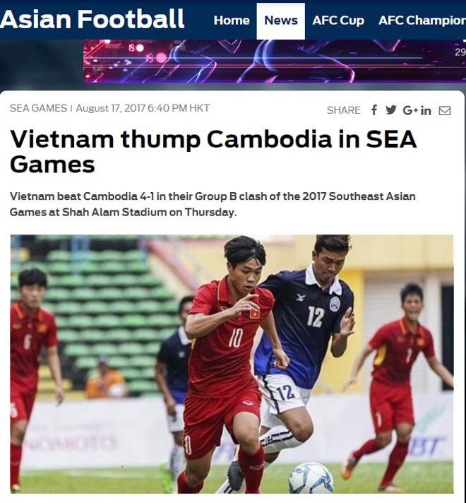 Bao the gioi me man U22 Viet Nam, tho o Thai Lan