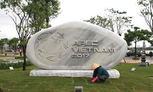 Ngam cac tuyet tac tai Cong vien APEC truoc gio khai truong