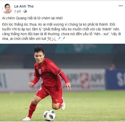 Sao Viet buc xuc vi CDV qua khich vao Facebook Quang Hai chui boi-Hinh-9