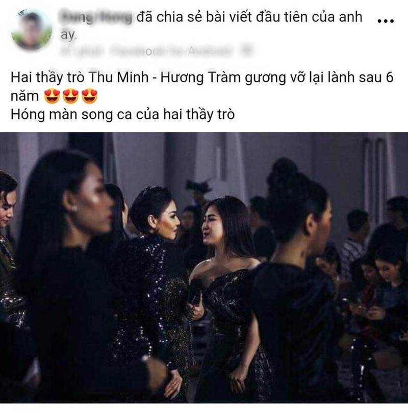 Thu Minh chuc mung liveshow cua Huong Tram sau 6 nam “cach mat“?