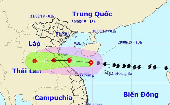 Du bao thoi tiet 30/8: Bao so 4 do bo, ca nuoc mua to