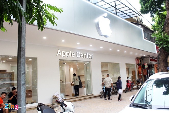 Cua hang nhai Apple Store o Ha Noi se phai go logo tao khuyet