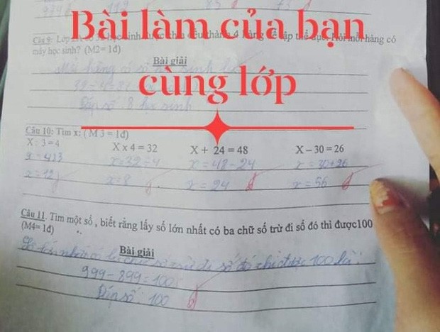 Hoc sinh ghi dap an “999-100=899”... tranh cai vi loi giai cua co giao-Hinh-2