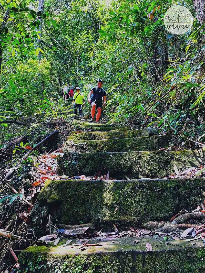 Trekking kham pha thac Do Quyen nam giua Vuon quoc gia Bach Ma