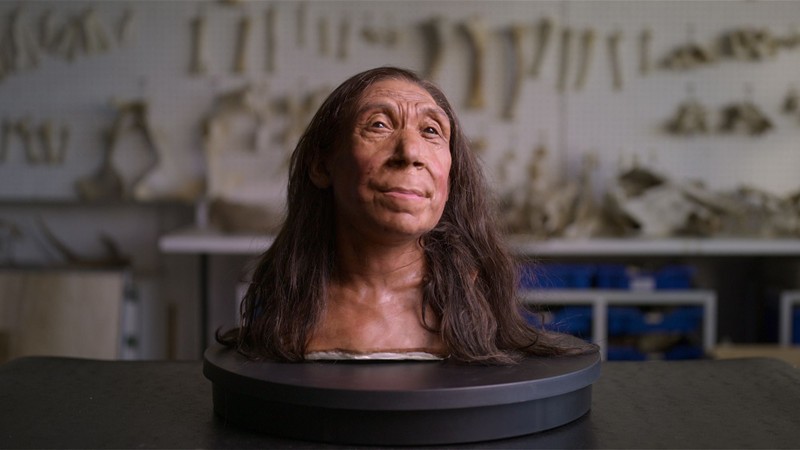 Phuc dung chan dung nguoi phu nu Neanderthal co xua, ngo ngang dung mao-Hinh-5