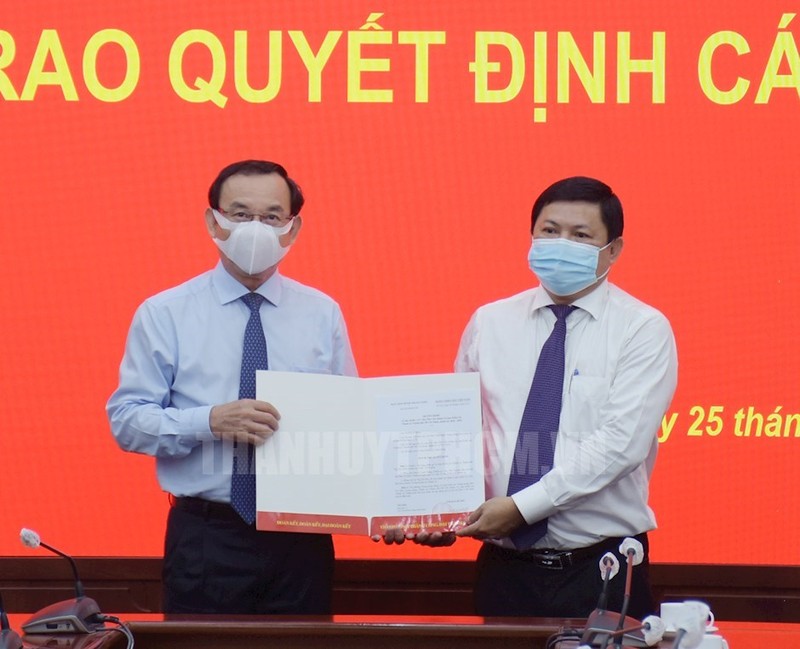 Bo nhiem can bo cua Uy ban Kiem tra Thanh uy TP HCM