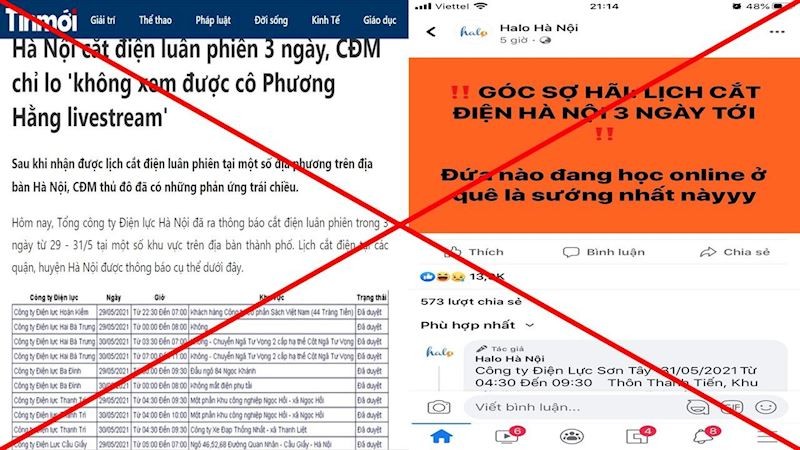 Thuc hu thong tin “cat dien luan phien” tren dia ban Ha Noi