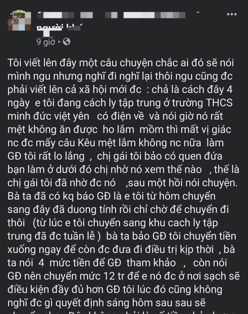 Nu y si o Bac Giang bi to “voi tien” nguoi nha benh nhan COVID-19?-Hinh-2