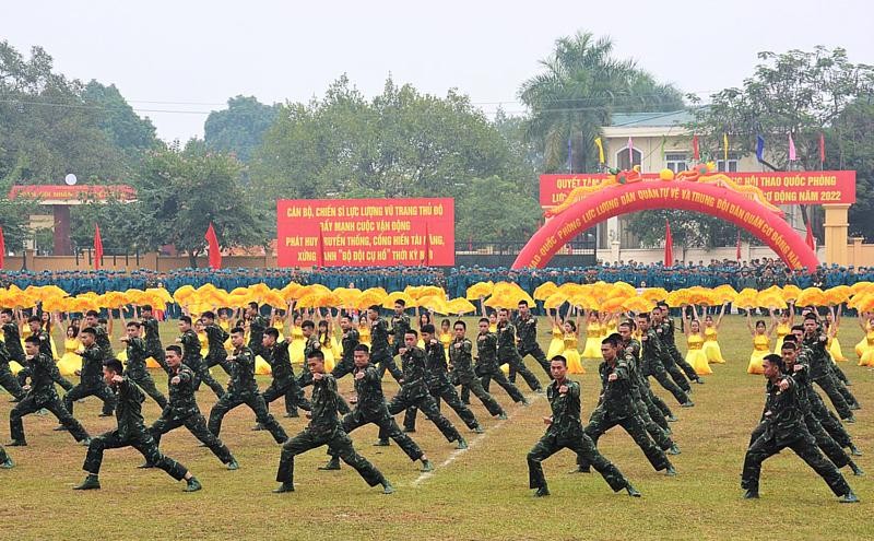 Ha Noi: Khai mac Hoi thao quoc phong dan quan tu ve nam 2022-Hinh-2