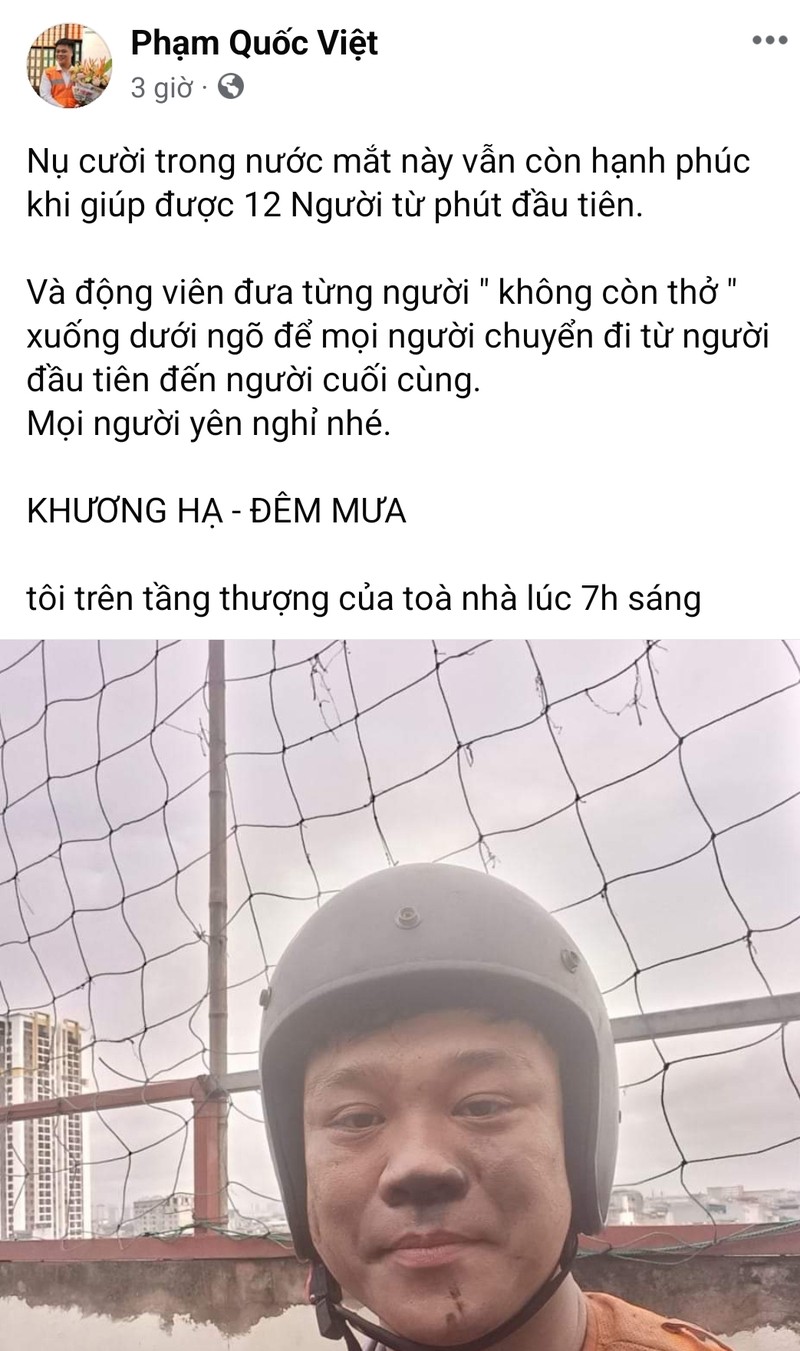 Chay chung cu mini o Ha Noi: Xuc dong dong chia se cua thanh nien cuu 12 nguoi
