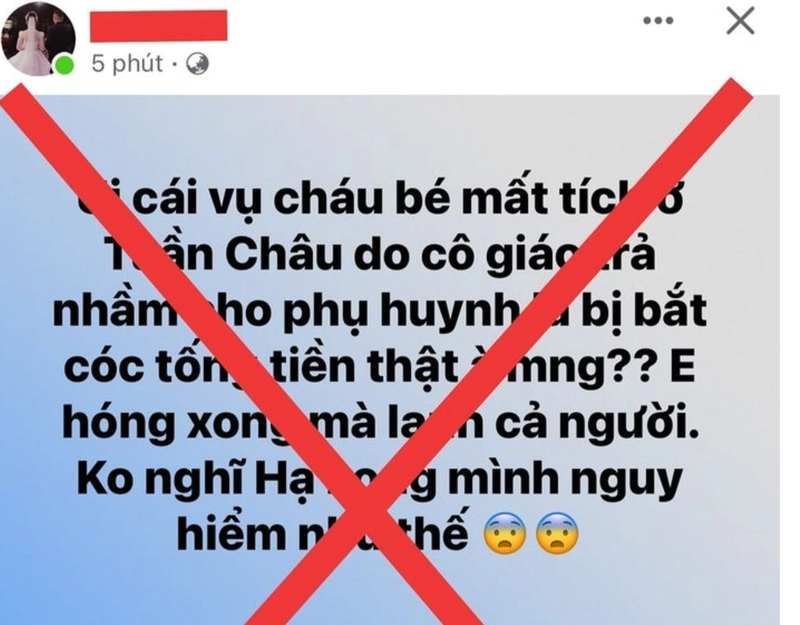 Thuc hu thong tin bat coc tre em, doi tien chuoc o Quang Ninh
