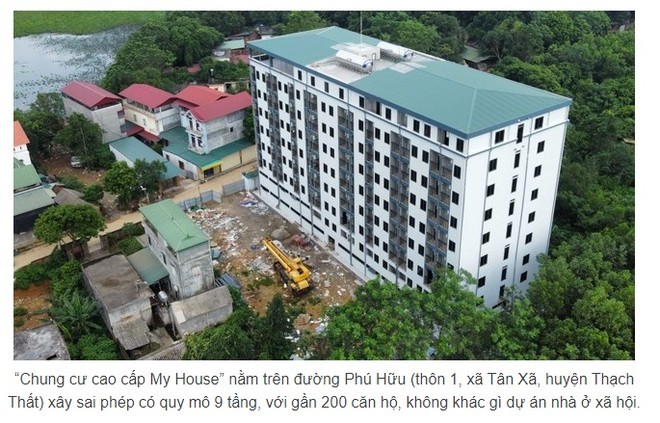 Ha Noi: Mot so quan, huyen bao cao so sai cong trinh vi pham xay dung?