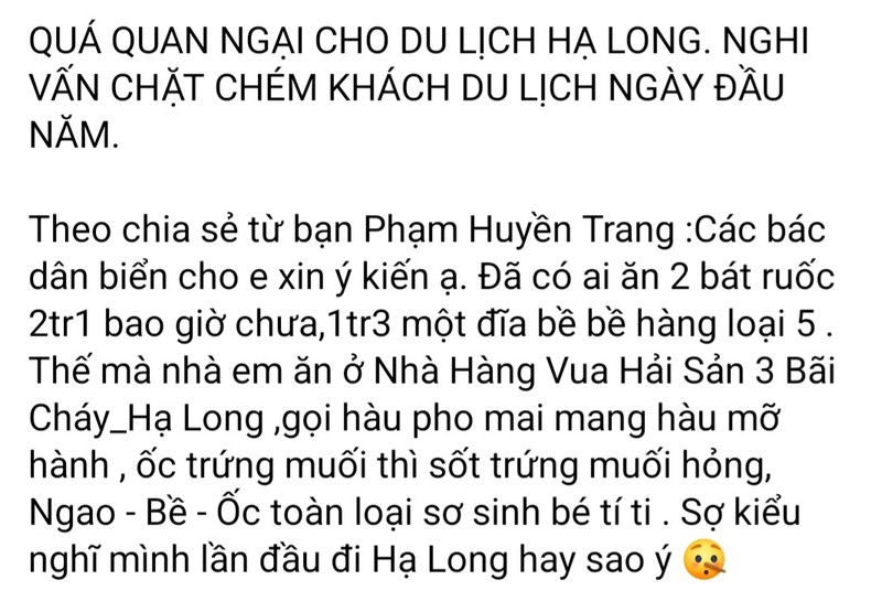 Quang Ninh: Nha hang Vua hai san 3 bi phan anh “chat chem” dau nam-Hinh-2
