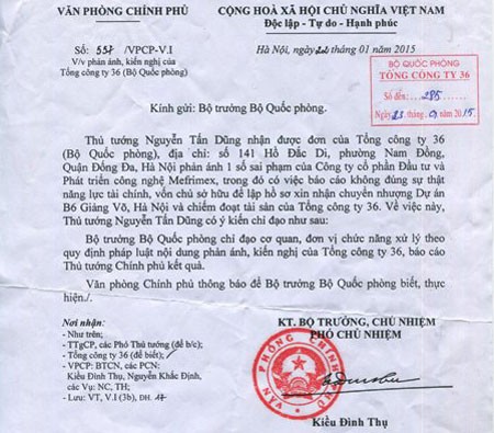 Dai gia bat dong san Mefrimex cong khai xu no