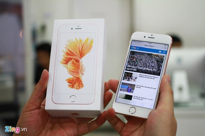 Soi gia iPhone 6S vang hong dau tien tai Viet Nam-Hinh-4