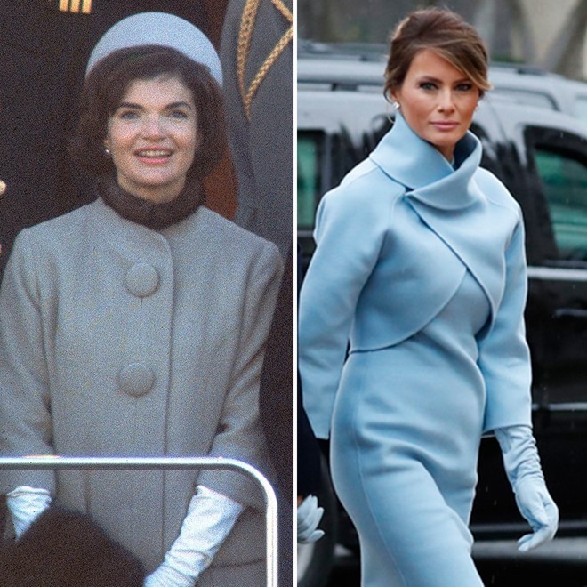 Ba Melania Trump mac giong Jackie Kennedy ngay chong nham chuc-Hinh-2