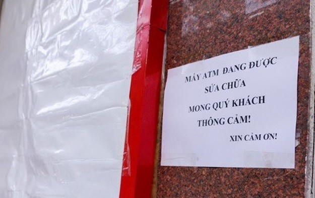 ATM thieu tien, khong hoat dong dip Tet, ngan hang se bi xu ly