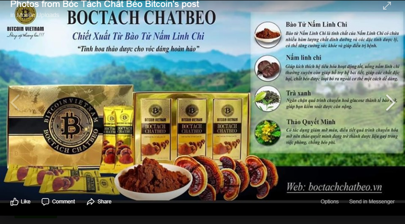 Bitcoin Coffee VN ram ro quang cao san pham Boc tach chat beo khong phep?