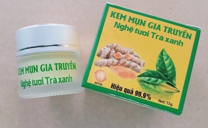 Thu hoi kem mun Nghe tuoi tra xanh luu thong sai QD