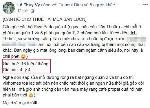 Vo chong rapper Tien Dat ban nha 4 ty chi de mua…may rang ca phe?