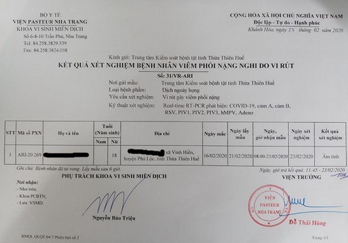 Hue: Nu sinh lop 12 tu vong do bi viem mang nao, am tinh voi COVID-19