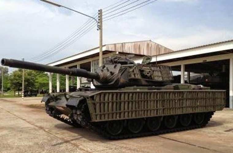 Xe tang M60A3 Thai Lan tung su dung giap go: Chi de 