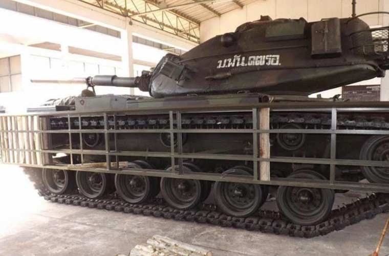 Xe tang M60A3 Thai Lan tung su dung giap go: Chi de 