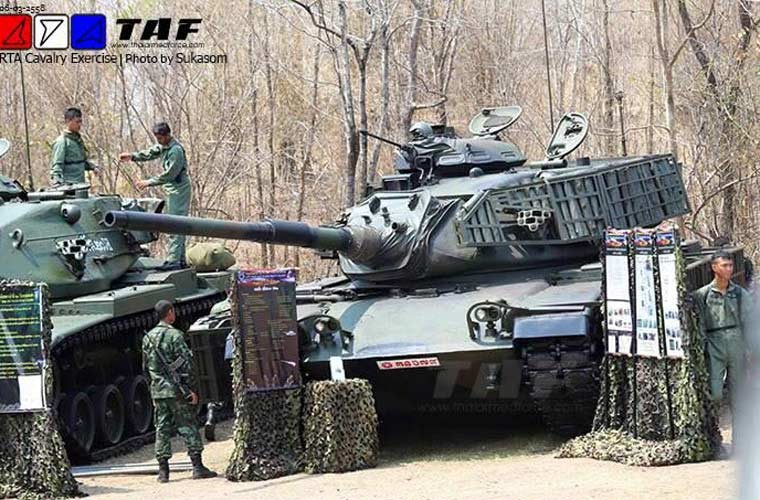 Xe tang M60A3 Thai Lan tung su dung giap go: Chi de 