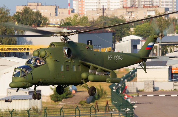 Anh net cang truc thang Mi-35MS tuyet mat cua Nga