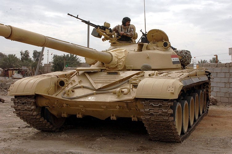 Xe tang T-72M1 xung tran danh phien quan IS o Mosul-Hinh-6