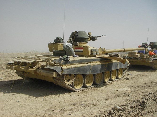Xe tang T-72M1 xung tran danh phien quan IS o Mosul-Hinh-9