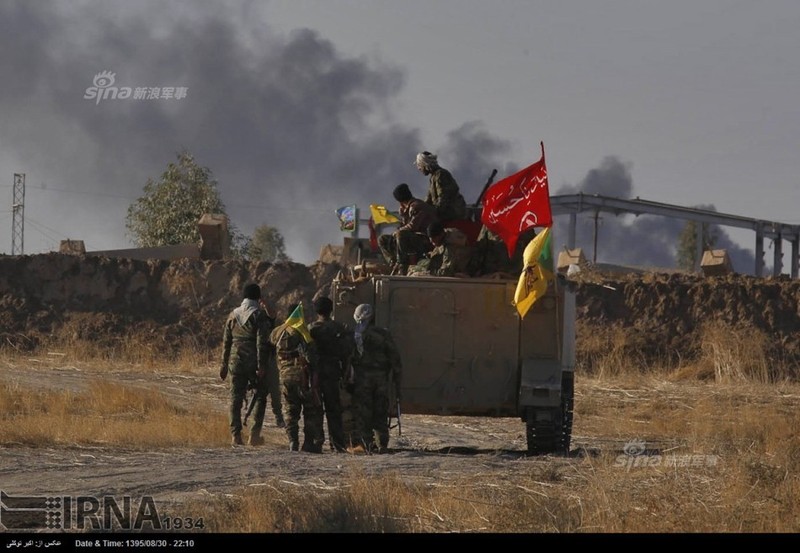 Muc kich tang, phao Quan doi Iraq xa mua dan vao Mosul-Hinh-7