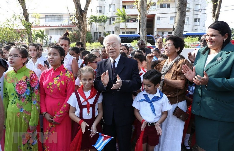 Hinh anh chuyen tham Cuba cua Tong Bi thu Nguyen Phu Trong-Hinh-4