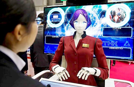 Nhat Ban trien khai robot don khach tai ga dien ngam Tokyo
