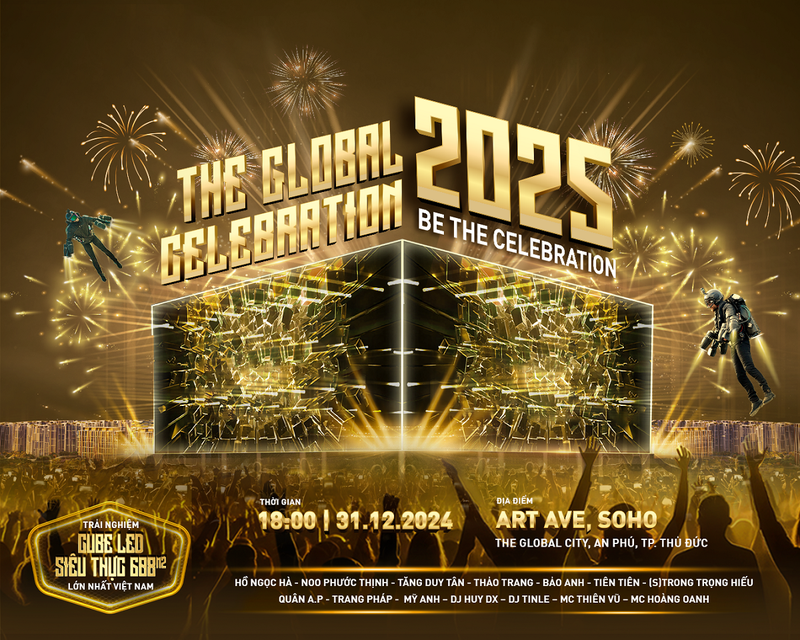 “Be the Celebration” – Chot lich den ngay le hoi don nam moi 2025 tai Trung tam moi