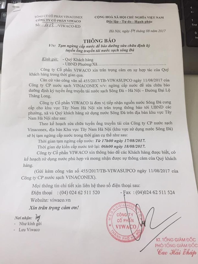 Dan Ha Noi nhao nhac truoc thong bao mat nuoc sach song Da-Hinh-2