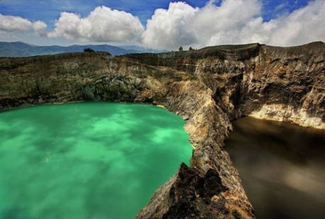 ngam 3 ho nuoc doi mau ky quai o indonesia hinh anh