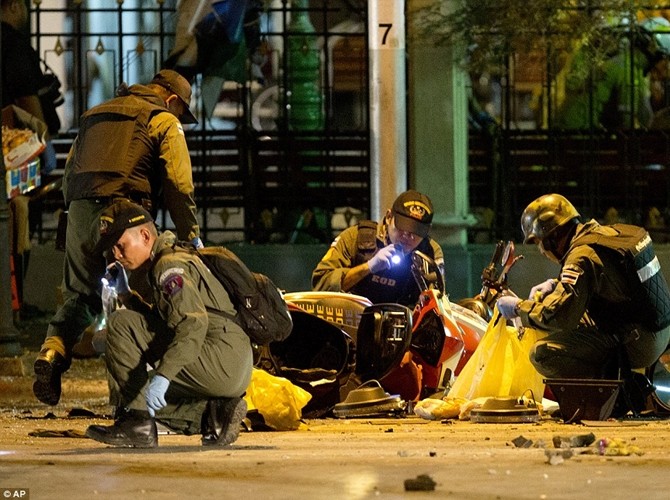 Xac dinh danh tinh nghi pham vu danh bom o Bangkok