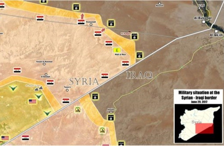 Quan doi Syria tien nhu vu bao o man nam Deir Ezzor