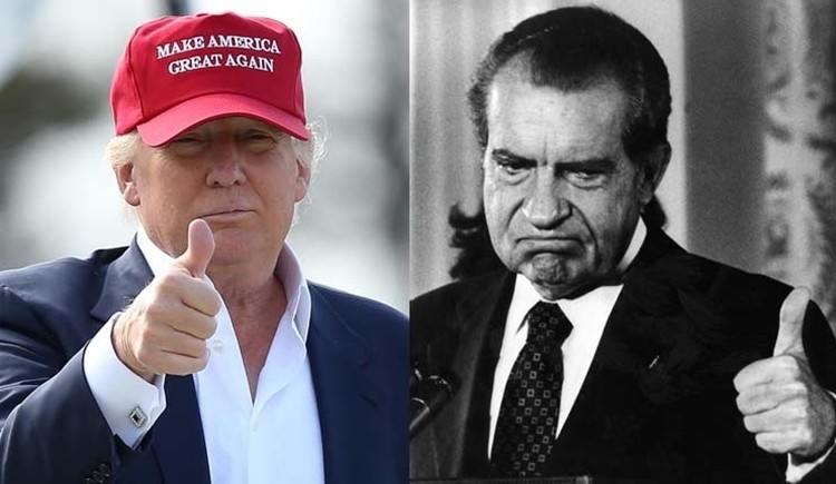 Su tuong dong kinh ngac giua ong Trump va Tong thong Nixon