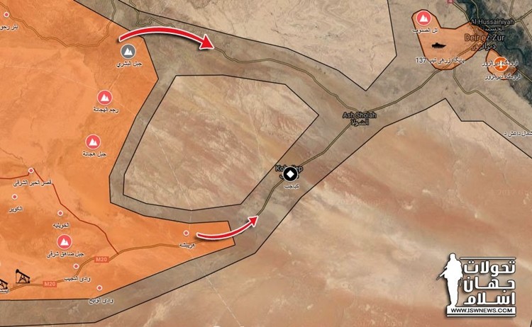Tin nong: Quan doi Syria tien cach thanh pho Deir Ezzor 25km
