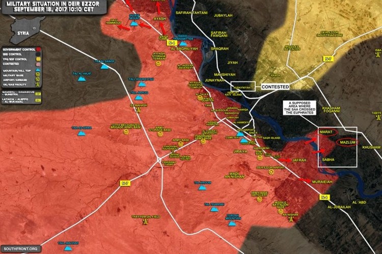 Sputnik: Quan doi Syria vuot song Euphrates bang cau phao