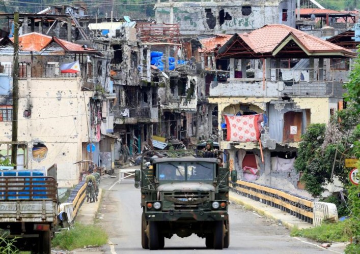 Anh: Marawi mang dien mao moi sau khi duoc giai phong