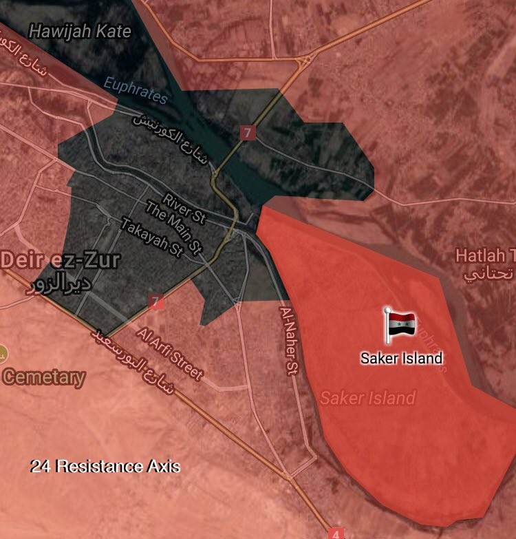 Quan doi Syria giai phong dao Saqr o Dong Deir Ezzor