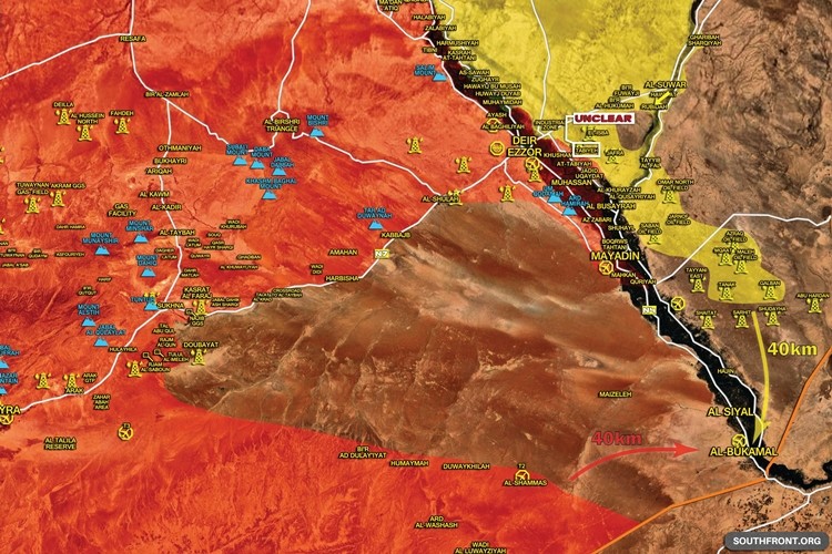 Syria: SAA va SDF chay dua tien danh thanh pho al-Bukamal