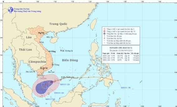 Tin bao so 1 tren bien dong moi nhat nam 2013 | con bao so 1