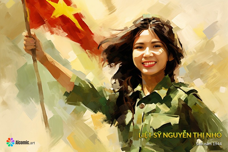 Chùm ảnh: Chân dung 10 cô gái Ngã ba Đồng Lộc phục dựng bằng AI - Hình 12 Chum anh: Chan dung 10 co gai Nga ba Dong Loc phuc dung bang AI-Hinh-12